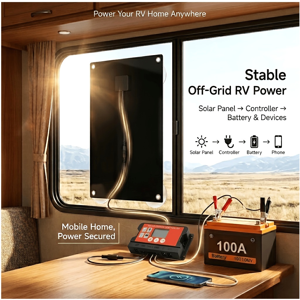 Outdoor Adventure Rv - 18V Solar Power Kit for Yacht,