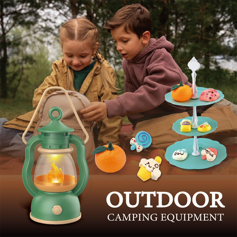 Outdoor Adventure Kit For Kids - Kids Camping Set Campfire Pretend Play
