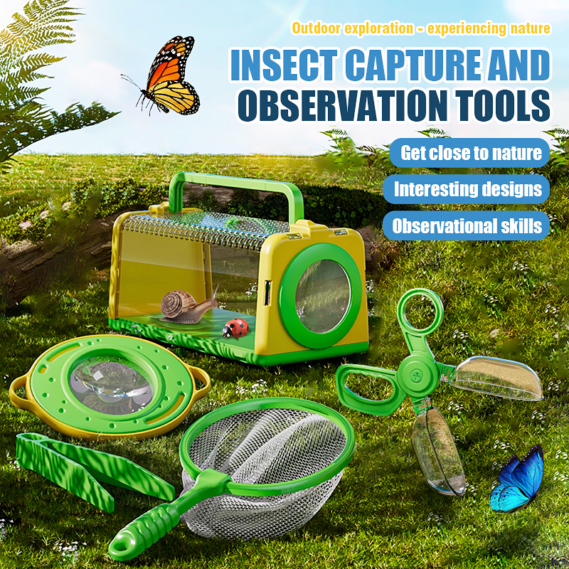 Outdoor Adventure Kit For Kids - Insect Capture Cage Bug Habit Observation