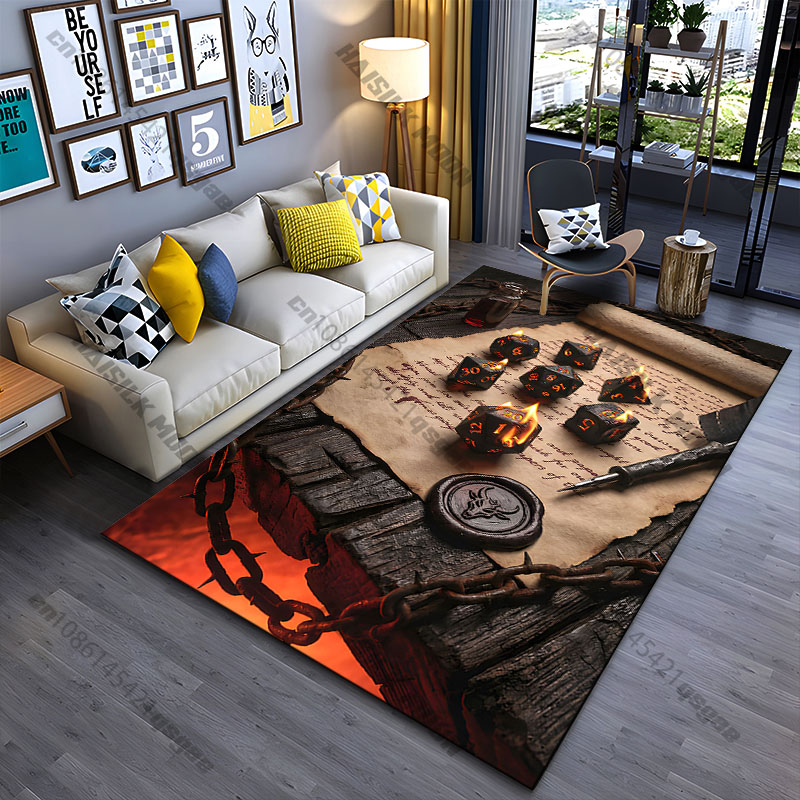 Outdoor Adventure Games - Fantasy dice magic and adventure carpet