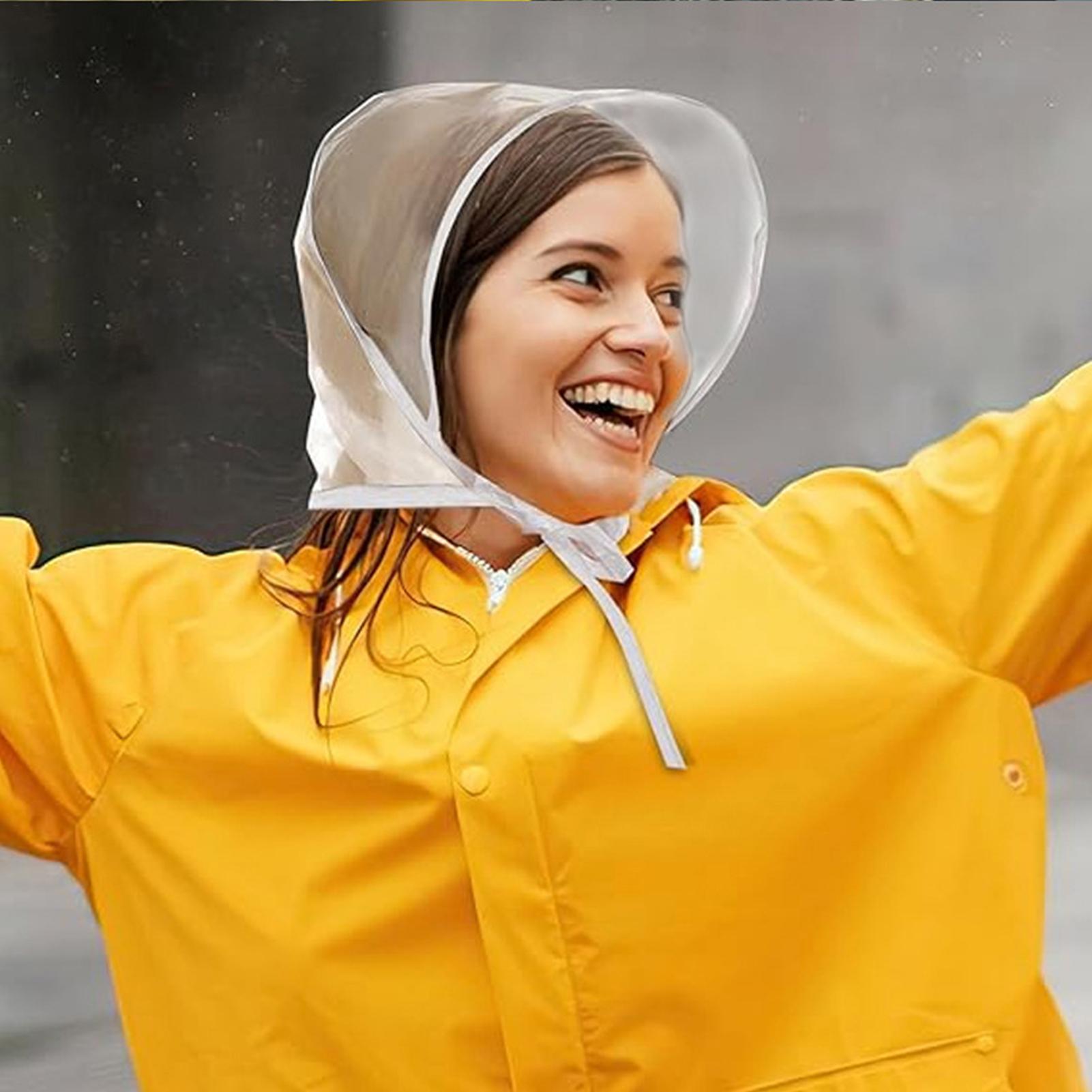 Reusable Transparent Rain Hat  - Outdoor Adventure Hat recensione e prezzo