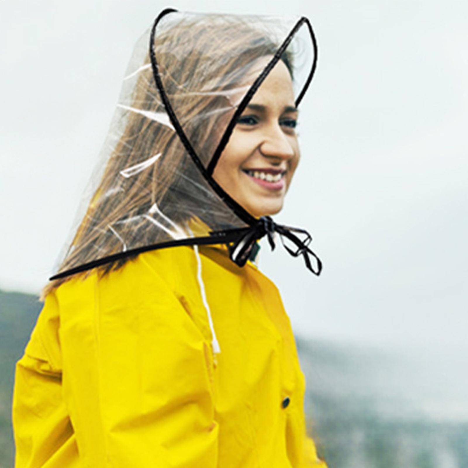 Reusable Transparent Rain Hat  - Outdoor Adventure Hat recensione e prezzo