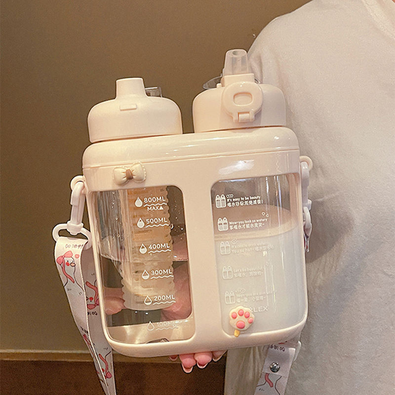 Cute Double Drink Plastic Wate - Water Filter Straw recensione e prezzo