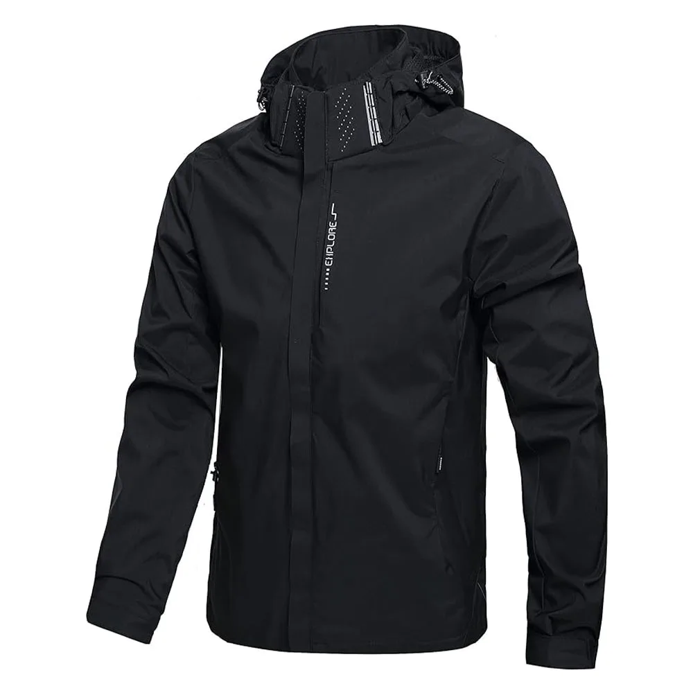 Men's Waterproof Rain Jacket L - Outdoor Adventure Hat recensione e prezzo