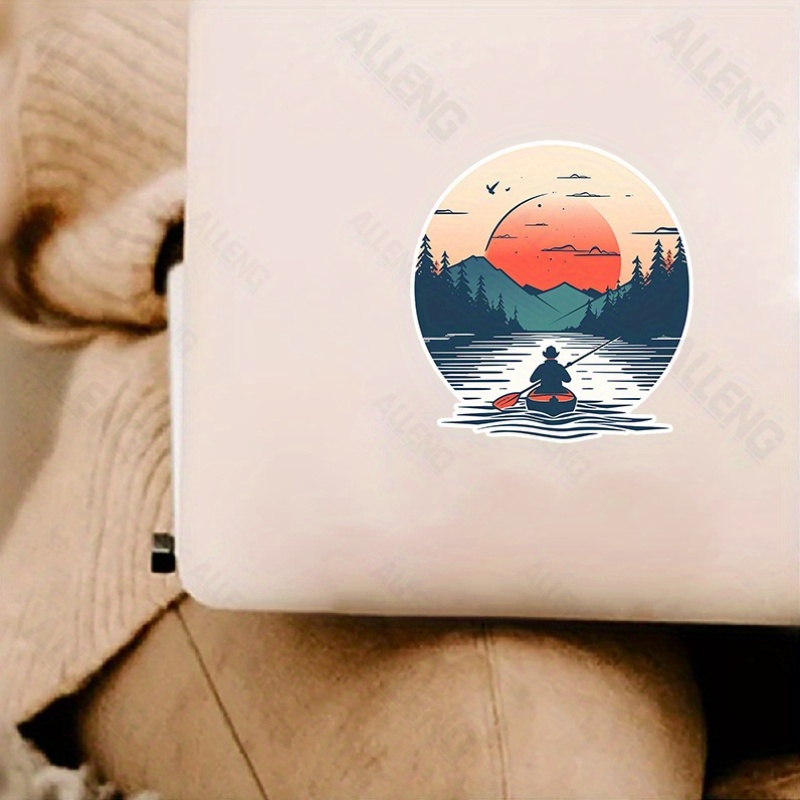 1pc Sunset Mountain Kayak Fish - Outdoor Adventure Kayak recensione e prezzo