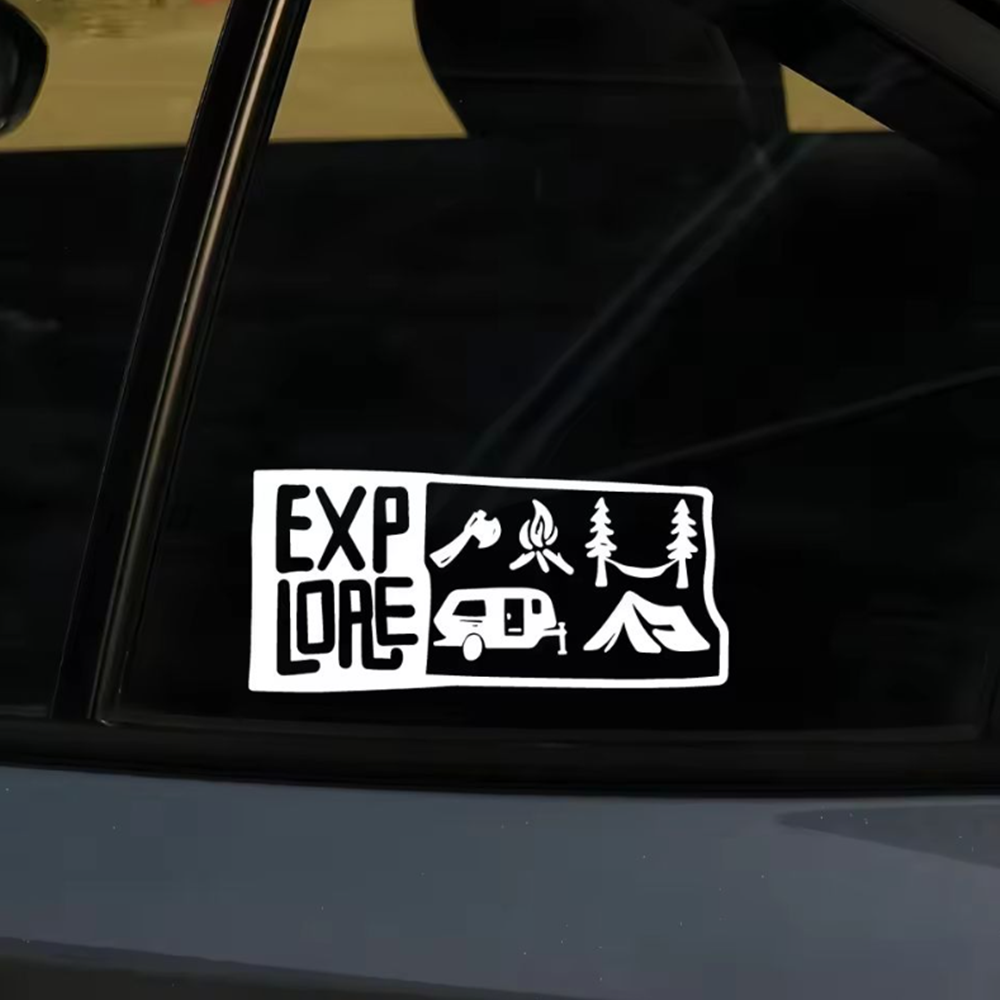 Adventure Ready Vinyl Car Stic - Outdoor Adventure Rv recensione e prezzo