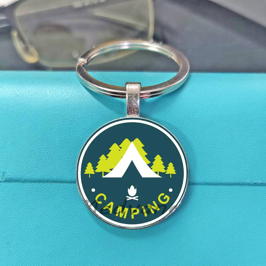 Camping Adventure Glass Keycha - Outdoor Adventure Rv recensione e prezzo