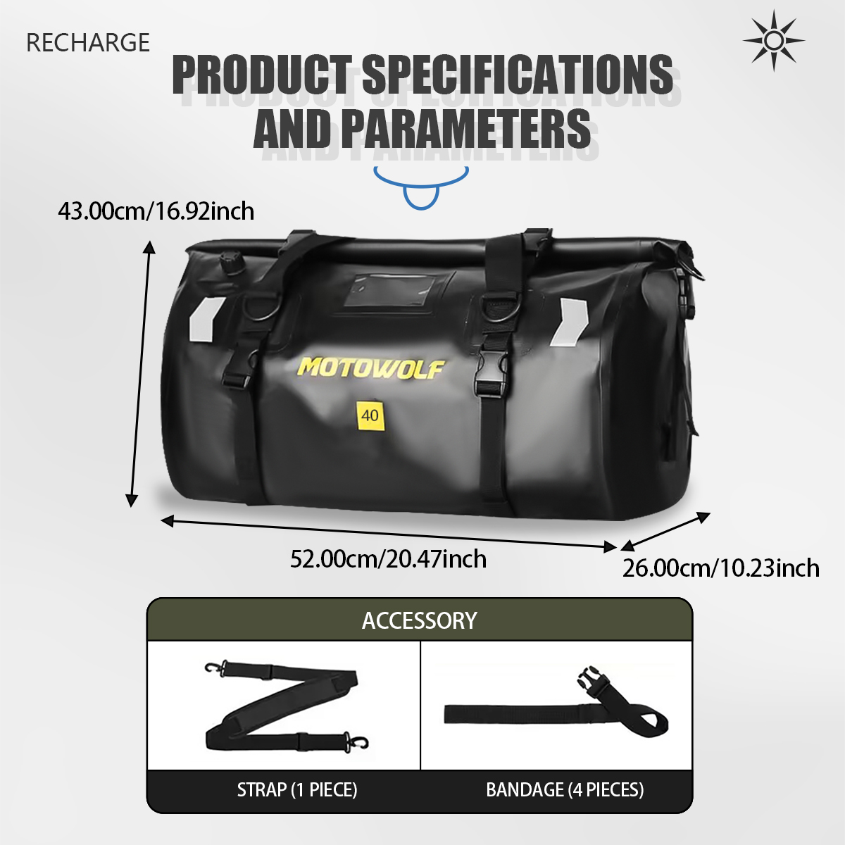 Waterproof Duffel Bag 40L/66L  - Outdoor Adventure Kayak recensione e prezzo