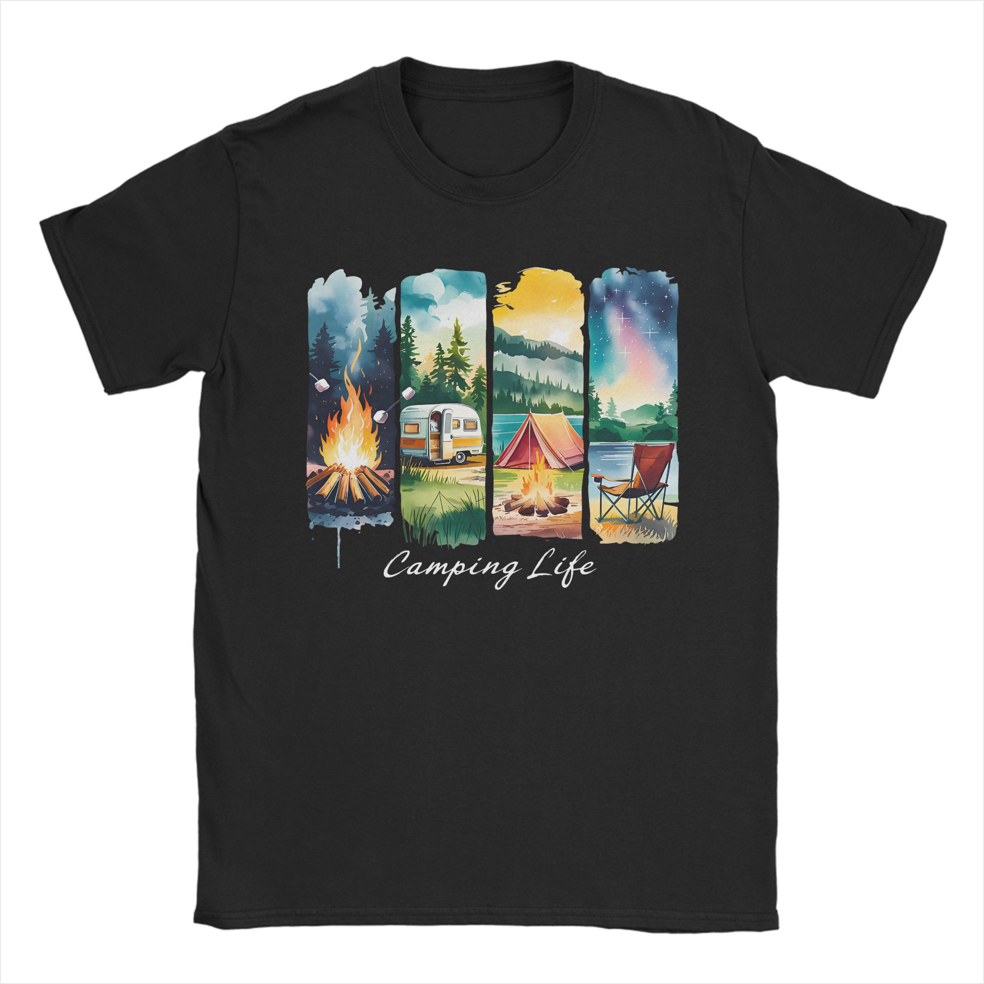 Camping Life T-Shirt RV Tent C - Outdoor Adventure Rv recensione e prezzo