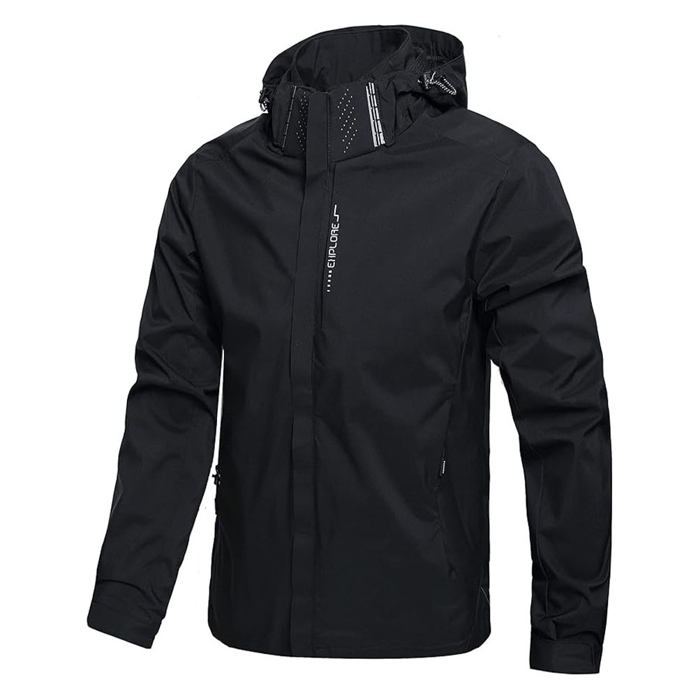 Men's Waterproof Rain Jacket L - Outdoor Adventure Hat recensione e prezzo