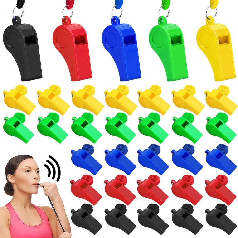 10Pcs Whistles With Lanyards L - Emergency Whistle Pea recensione e prezzo
