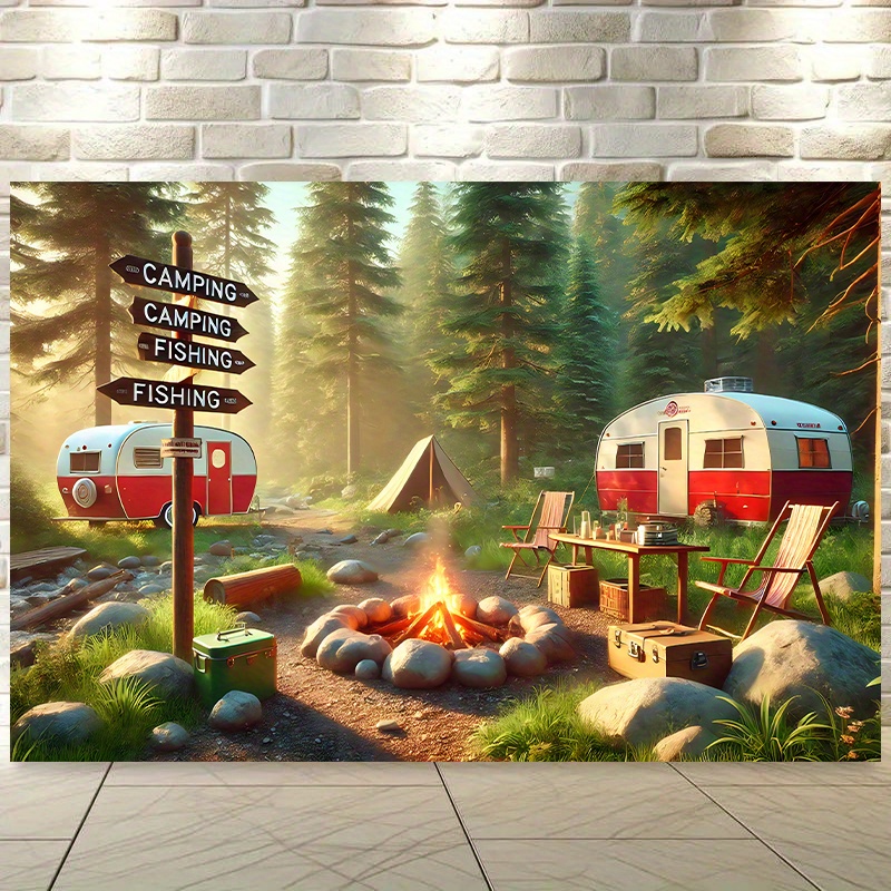 Camping RV Trailer Tapestry Ou - Outdoor Adventure Rv recensione e prezzo