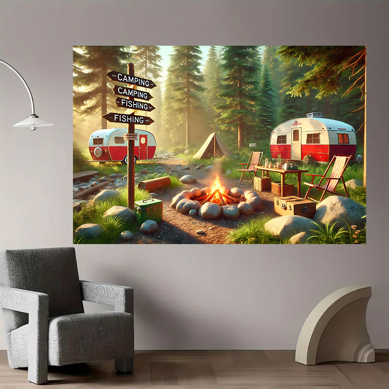 Camping RV Trailer Tapestry Ou - Outdoor Adventure Rv recensione e prezzo