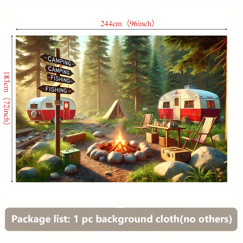 Camping RV Trailer Tapestry Ou - Outdoor Adventure Rv recensione e prezzo