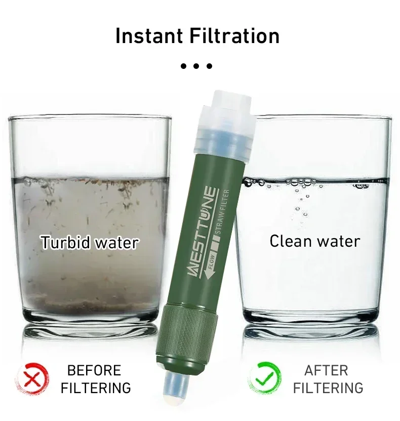 Westtune Outdoor Mini Camping  - Water Filter Straw recensione e prezzo