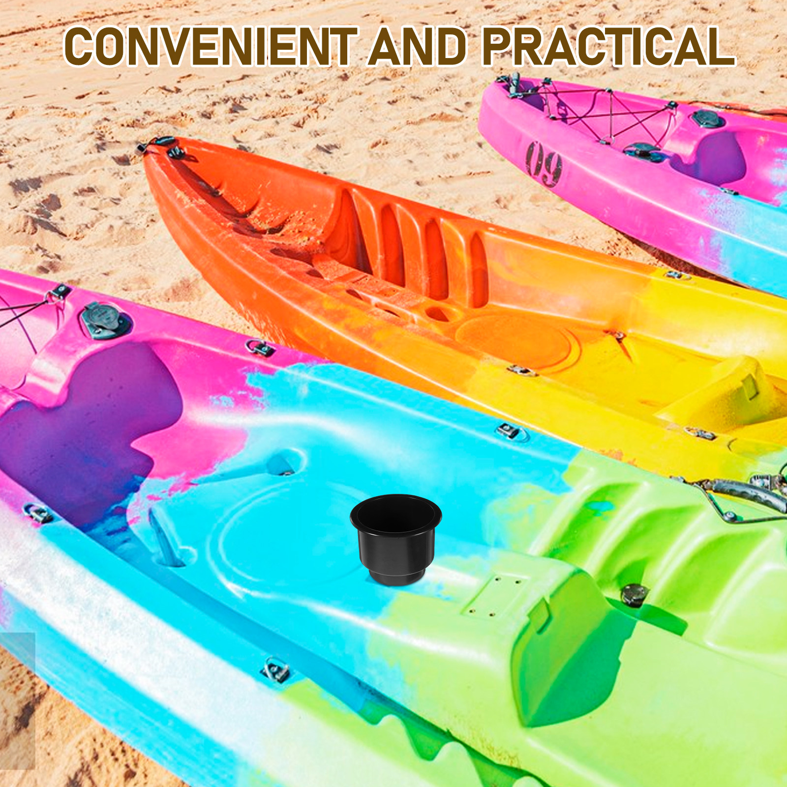 2Pcs Plastic Marine Cup Holder - Outdoor Adventure Kayak recensione e prezzo