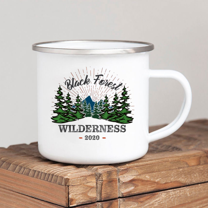 Forest Camp Enamel Coffee Mug  - Outdoor Adventure Ideas recensione e prezzo