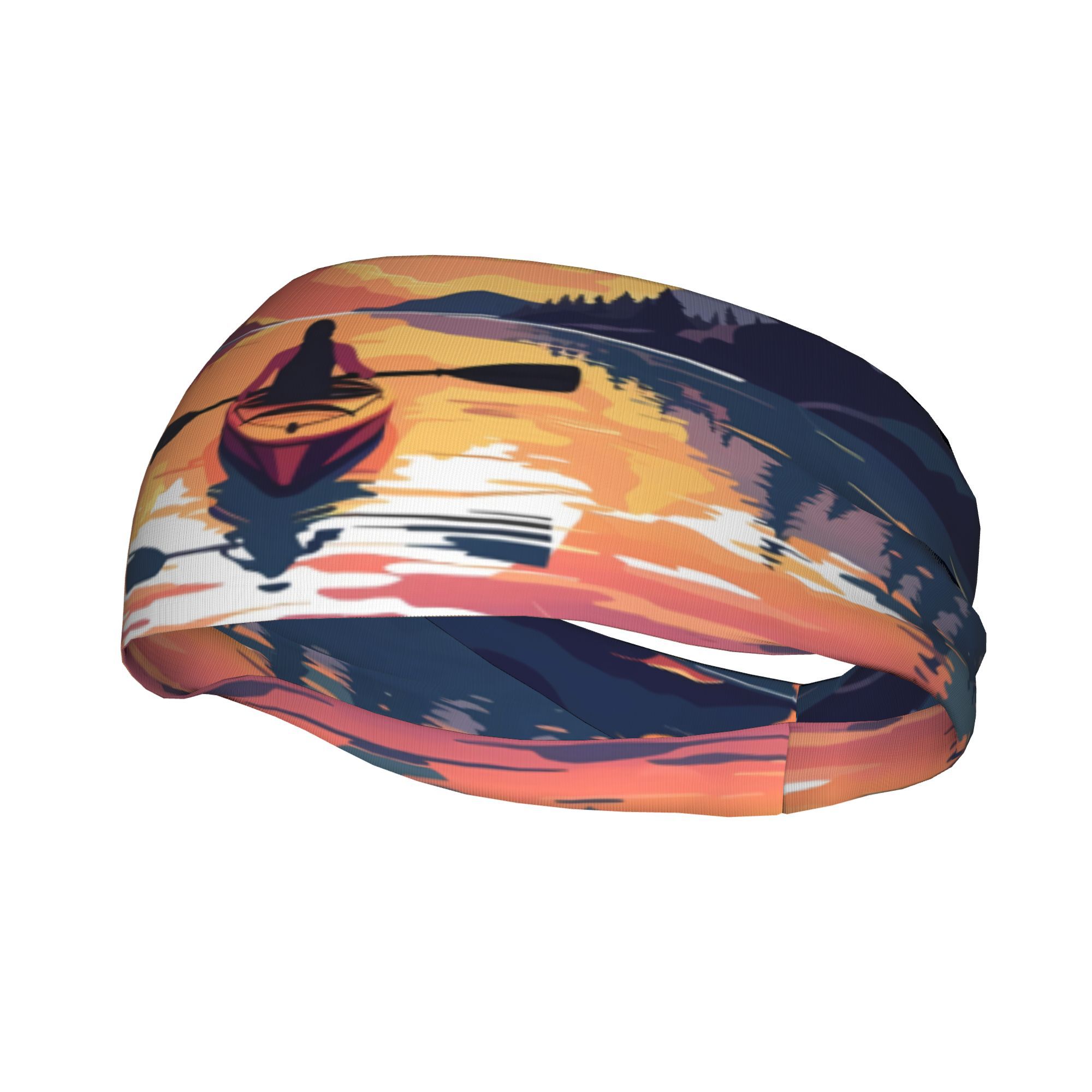 Kayak Sunset Print Headband Wa - Outdoor Adventure Kayak recensione e prezzo