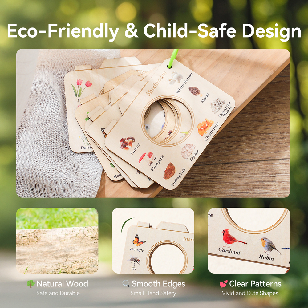 Wooden Camera Shape Nature Cog - Outdoor Adventure Kit For Kids recensione e prezzo