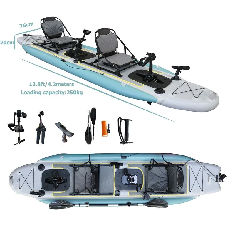 14ft Two-Person Inflatable Ped - Outdoor Adventure Kayak recensione e prezzo
