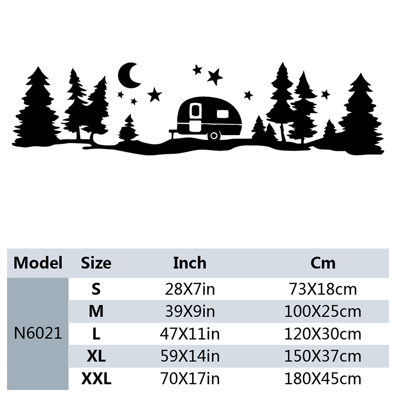 Large star forest vinyl Car st - Outdoor Adventure Rv recensione e prezzo