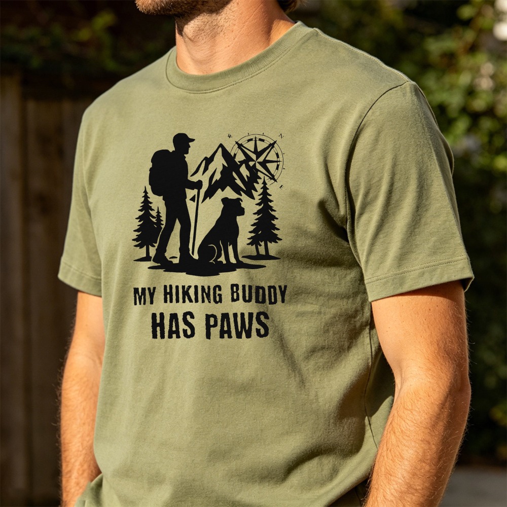 Hiking Men TShirt Dog Lover Ou - Outdoor Adventure Ideas recensione e prezzo