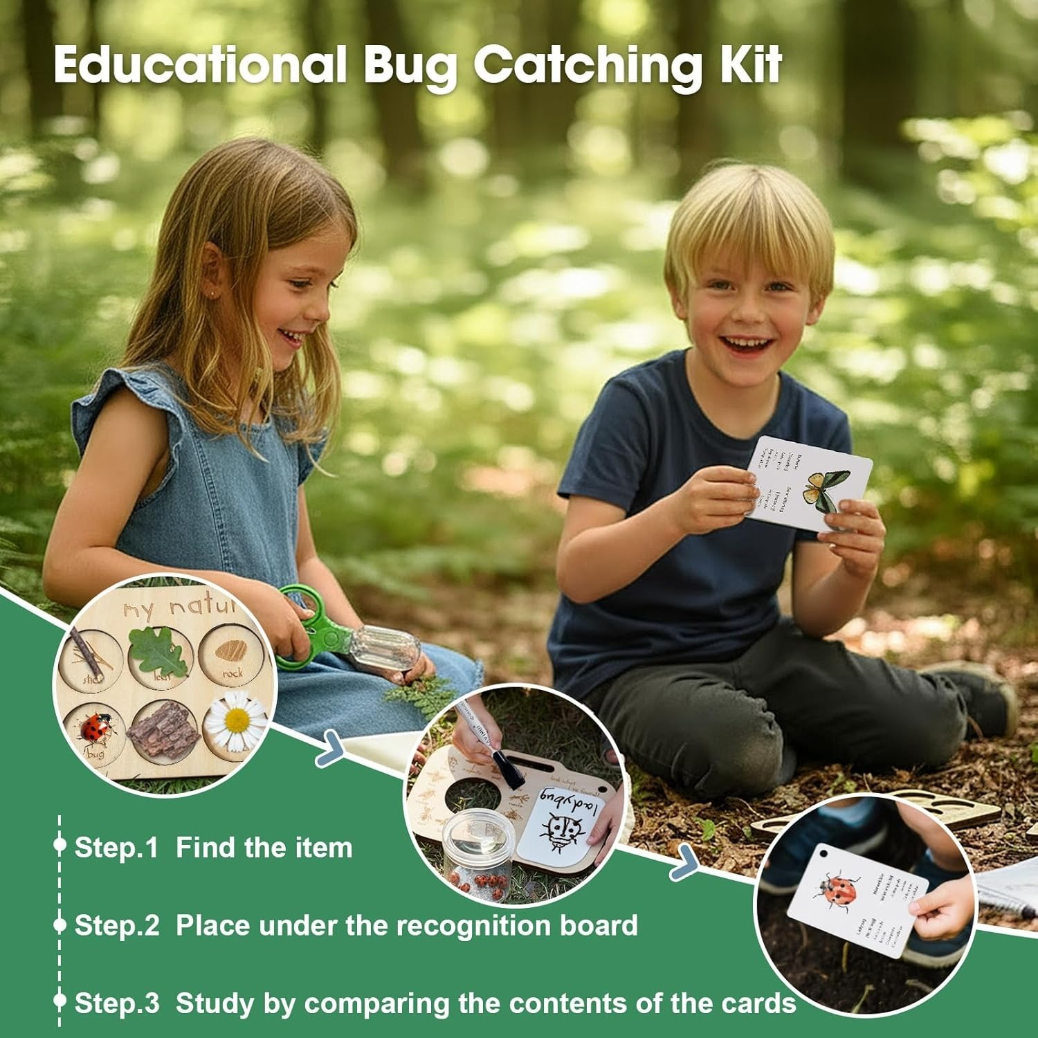 Bug Catcher Kit for Kids with  - Outdoor Adventure Kit For Kids recensione e prezzo