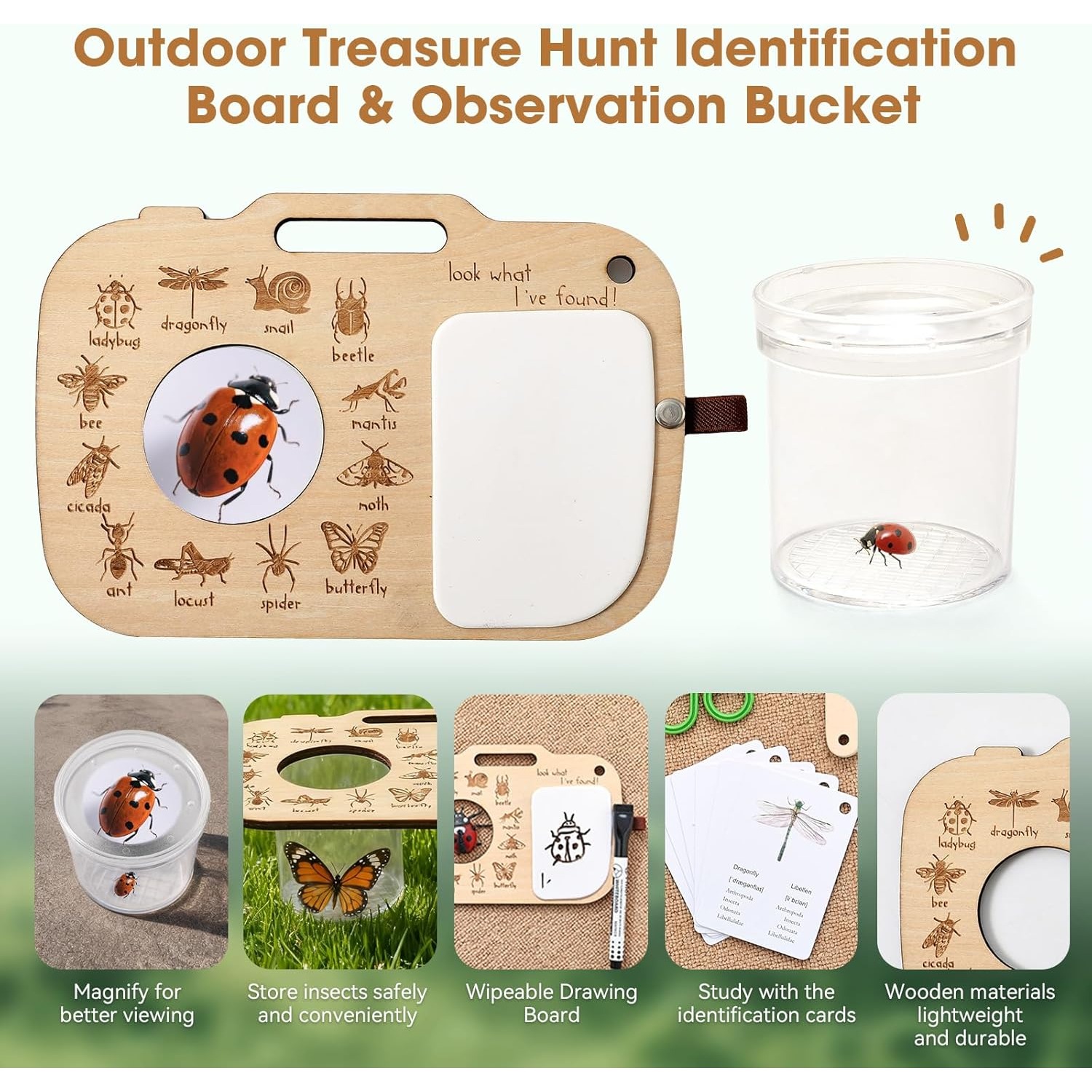 Bug Catcher Kit for Kids with  - Outdoor Adventure Kit For Kids recensione e prezzo