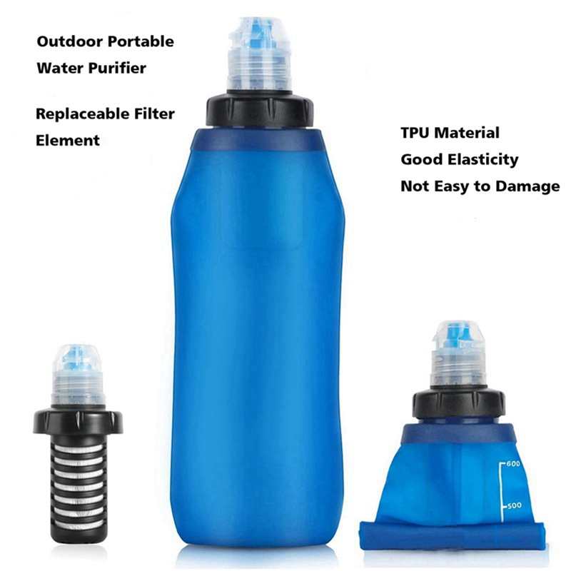 3 Pcs 500Ml Water Filter Bottl - Water Filter Straw recensione e prezzo