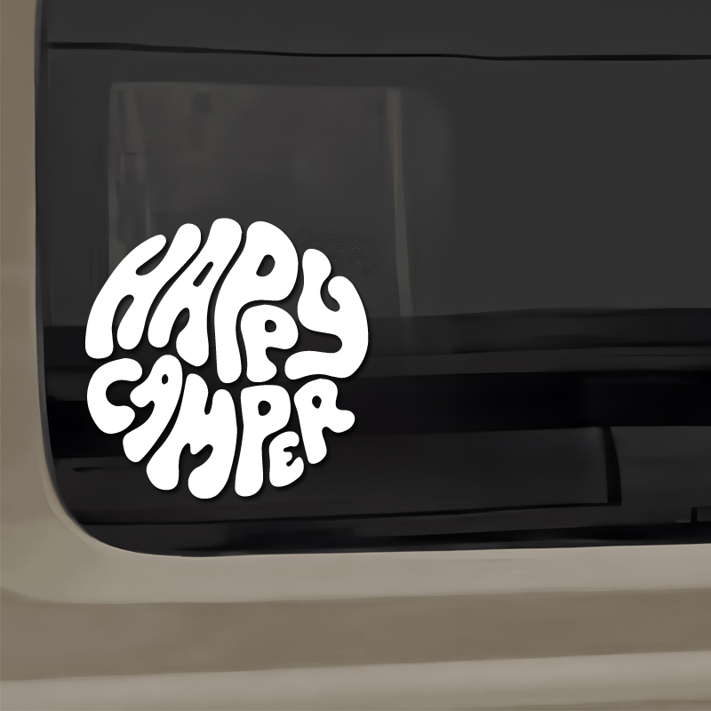 Happy Camper Boho Vinyl Sticke - Outdoor Adventure Rv recensione e prezzo